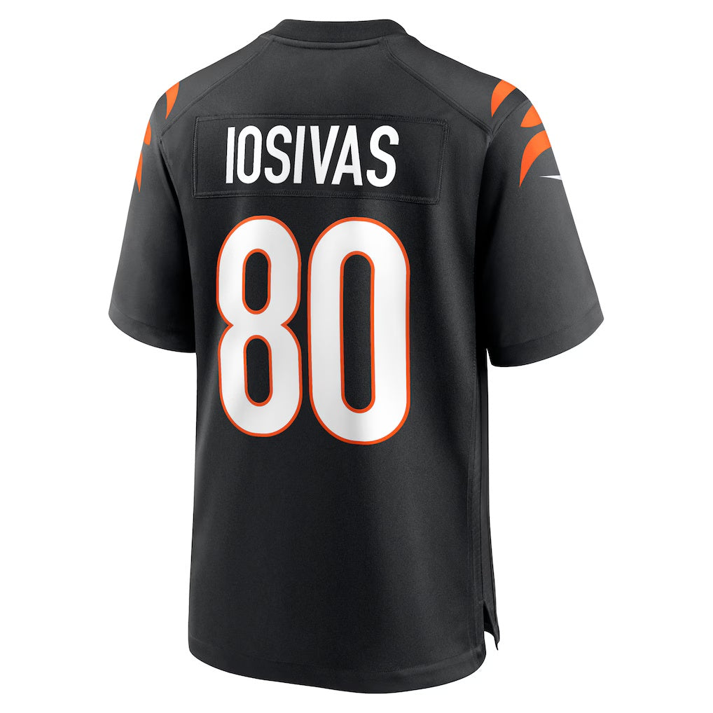 C.Bengals #80 Andrei Iosivas Black Team Game Stitched Football Jerseys