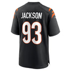 C.Bengals #93 McKinnley Jackson Black Game Stitched Football Jerseys
