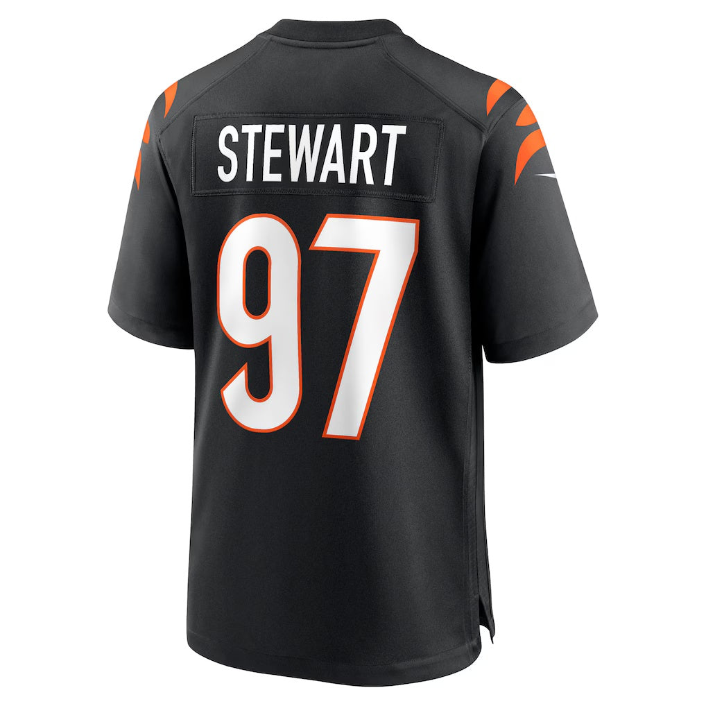 C.Bengals #97 Shemar Stewart Black Team Game Stitched Football Jerseys
