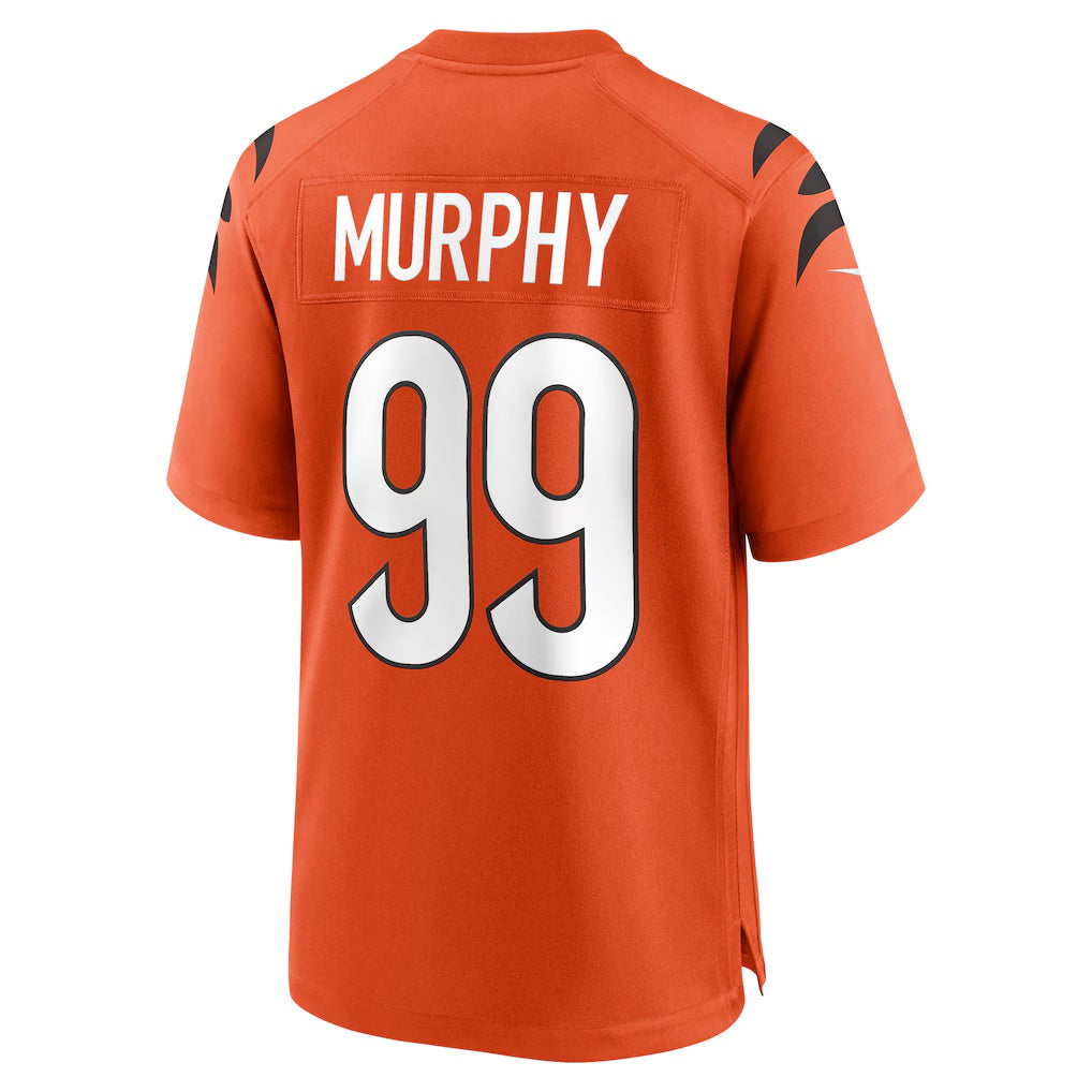 C.Bengals #99 Myles Murphy Orange Alternate Game Stitched Football Jerseys