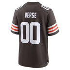C.Browns #00 Jared Verse Brown Game Stitched Football Jerseys