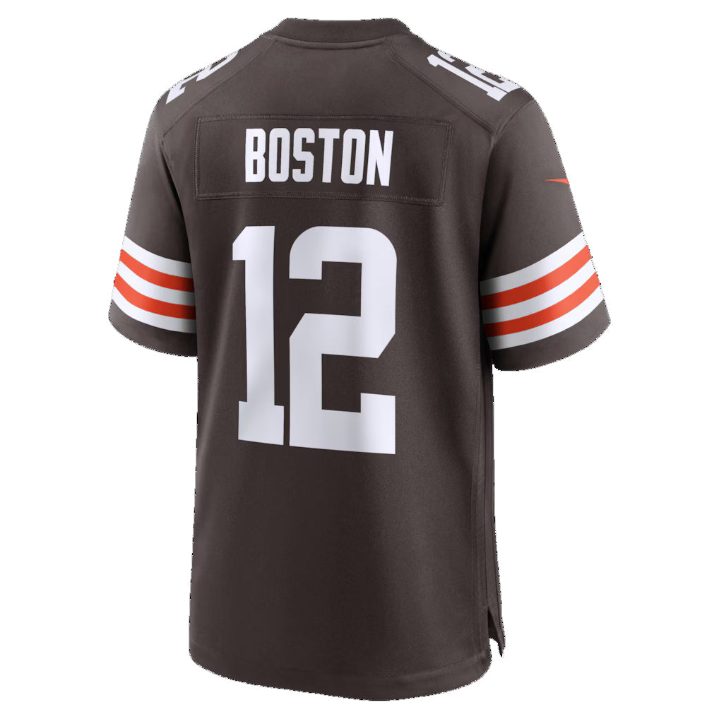 C.Browns #12 Denzel Boston Brown Game Stitched Football Jerseys