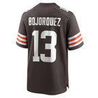 C.Browns #13 Corey Bojorquez Brown Game Stitched Football Jerseys