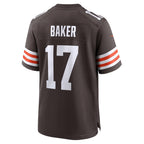C.Browns #17 Jerome Baker Brown Team Game Stitched Football Jerseys