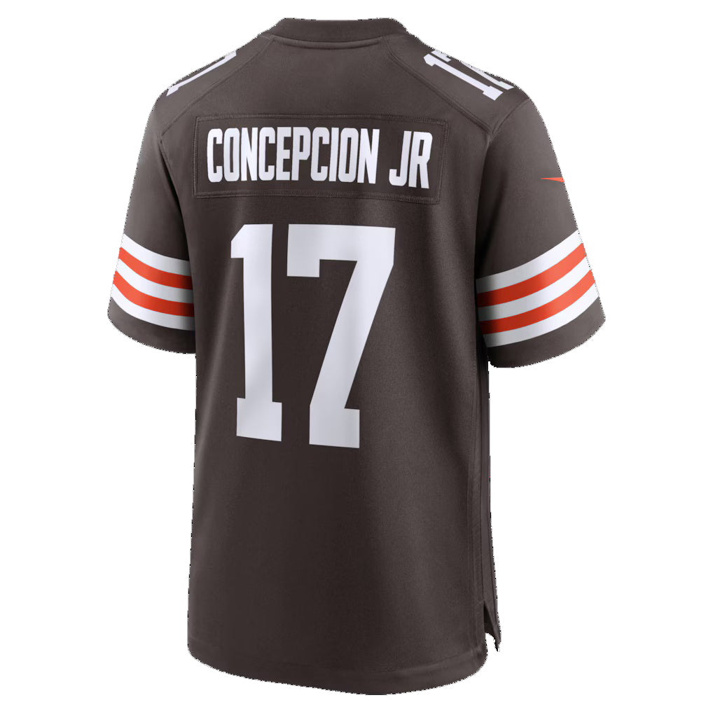 C.Browns #17 KC Concepcion Brown 2026 Draft First Round Pick No. 24 Team Game Stitched Football Jerseys