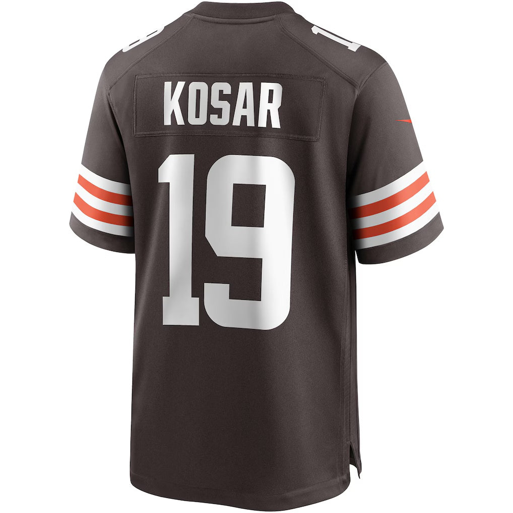 C.Browns #19 Bernie Kosar Brown Game Retired Player Stitched Football Jerseys
