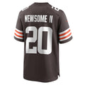 C.Browns #20 Greg Newsome II Brown Game Stitched Football Jerseys
