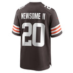 C.Browns #20 Greg Newsome II Brown Game Stitched Football Jerseys