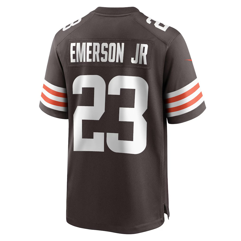 C.Browns #23 Martin Emerson Jr. Brown Game Player Stitched Football Jerseys