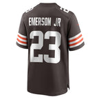 C.Browns #23 Martin Emerson Jr. Brown Game Player Stitched Football Jerseys