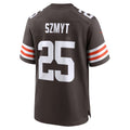 C.Browns #25 Andre Szmyt Brown Team Game Stitched Football Jerseys