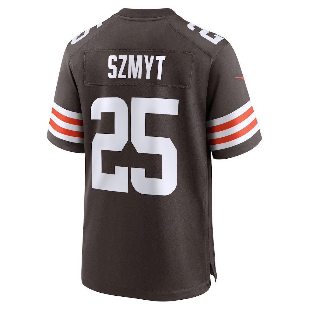C.Browns #25 Andre Szmyt Brown Team Game Stitched Football Jerseys