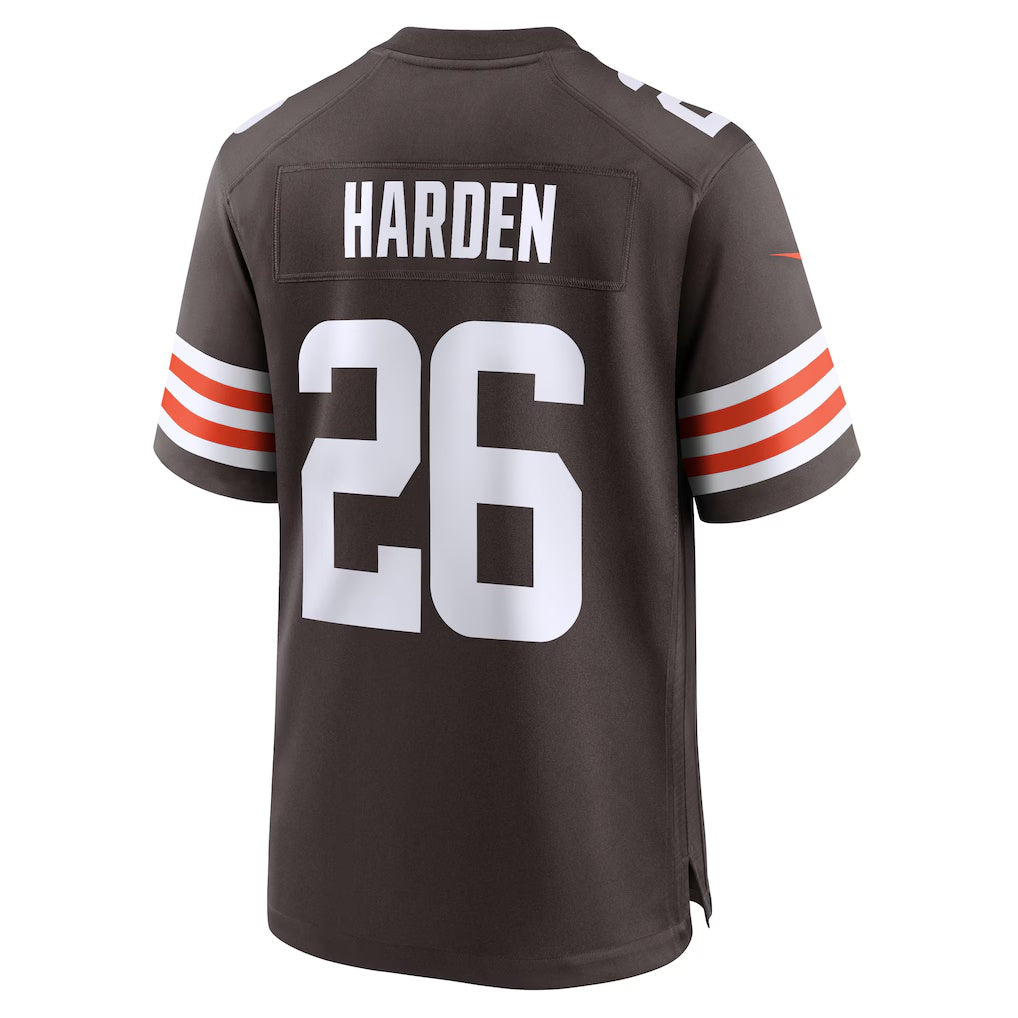 C.Browns #26 Myles Harden Brown Team Game Stitched Football Jerseys
