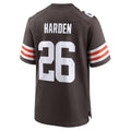 C.Browns #26 Myles Harden Brown Team Game Stitched Football Jerseys