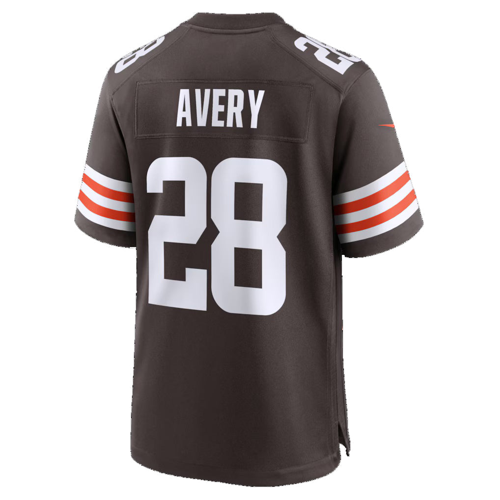 C.Browns #28 Tre Avery Brown Team Game Stitched Football Jerseys