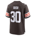 C.Browns #30 Devin Bush Brown Game Stitched Football Jerseys