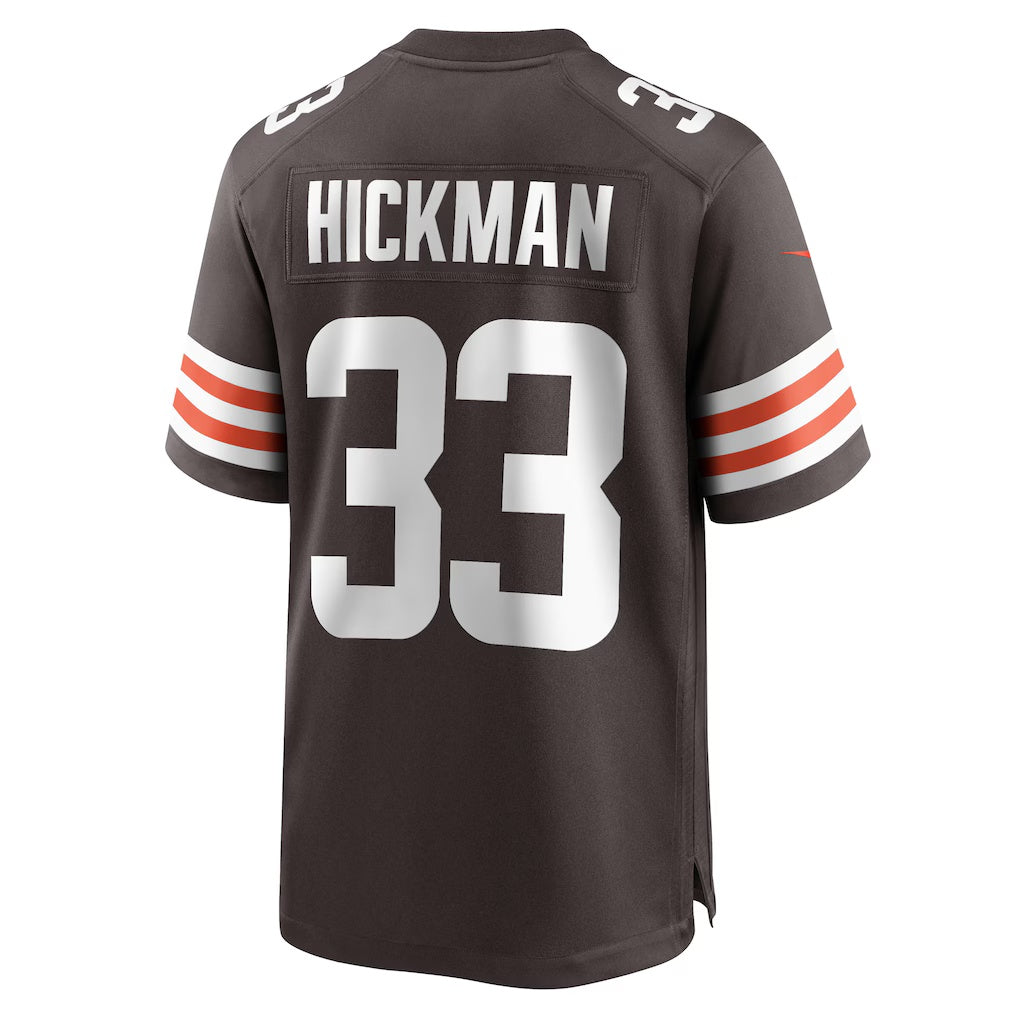 C.Browns #33 Ronnie Hickman Brown Team Game Stitched Football Jerseys