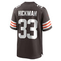 C.Browns #33 Ronnie Hickman Brown Team Game Stitched Football Jerseys