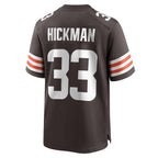 C.Browns #33 Ronnie Hickman Brown Team Game Stitched Football Jerseys