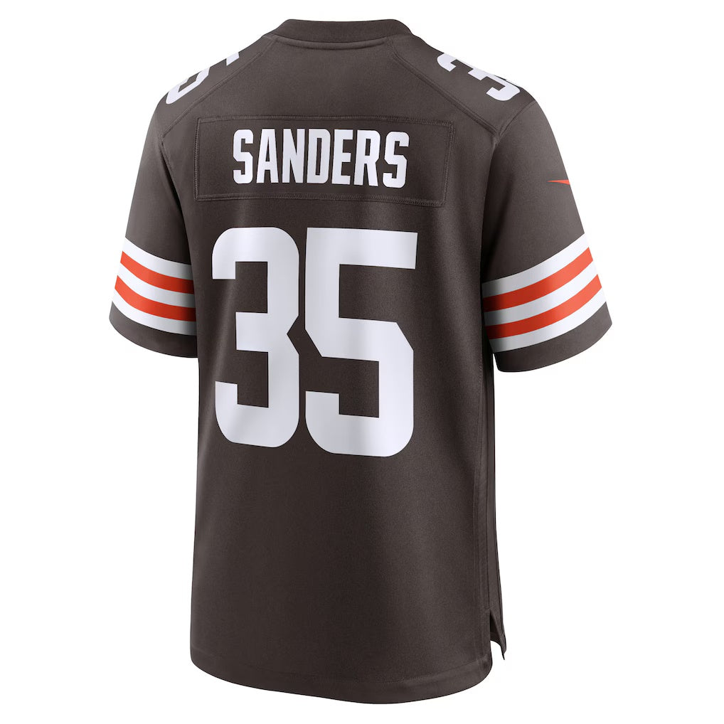 C.Browns #35 Raheim Sanders Brown Team Game Stitched Football Jerseys