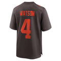 C.Browns #4 Deshaun Watson Brown Alternate Game Stitched Football Jerseys
