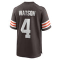 C.Browns #4 Deshaun Watson Brown Game Stitched Football Jerseys