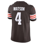 C.Browns #4 Deshaun Watson Brown Vapor F.U.S.E. Limited Stitched Football Jerseys