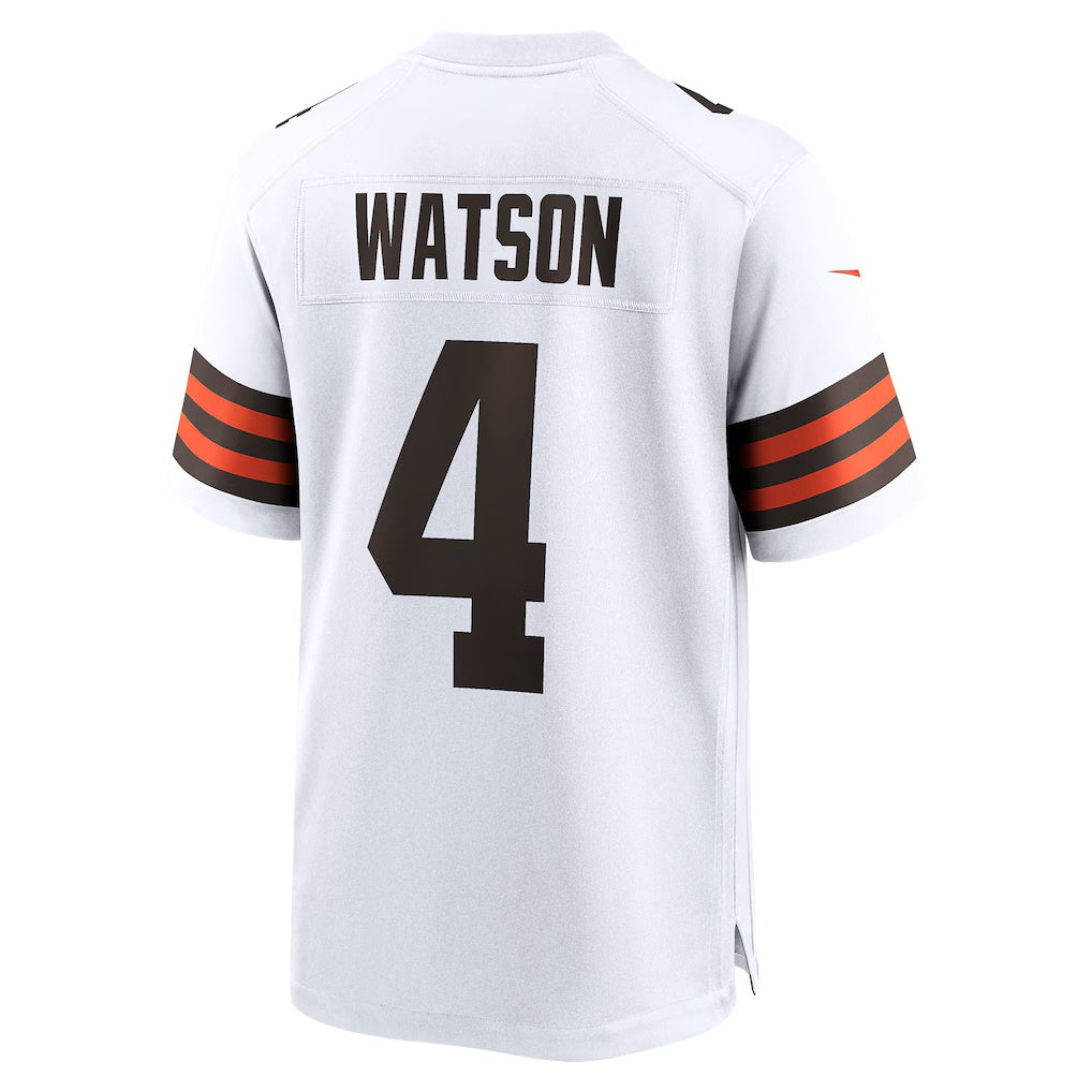C.Browns #4 Deshaun Watson White Game Stitched Football Jerseys