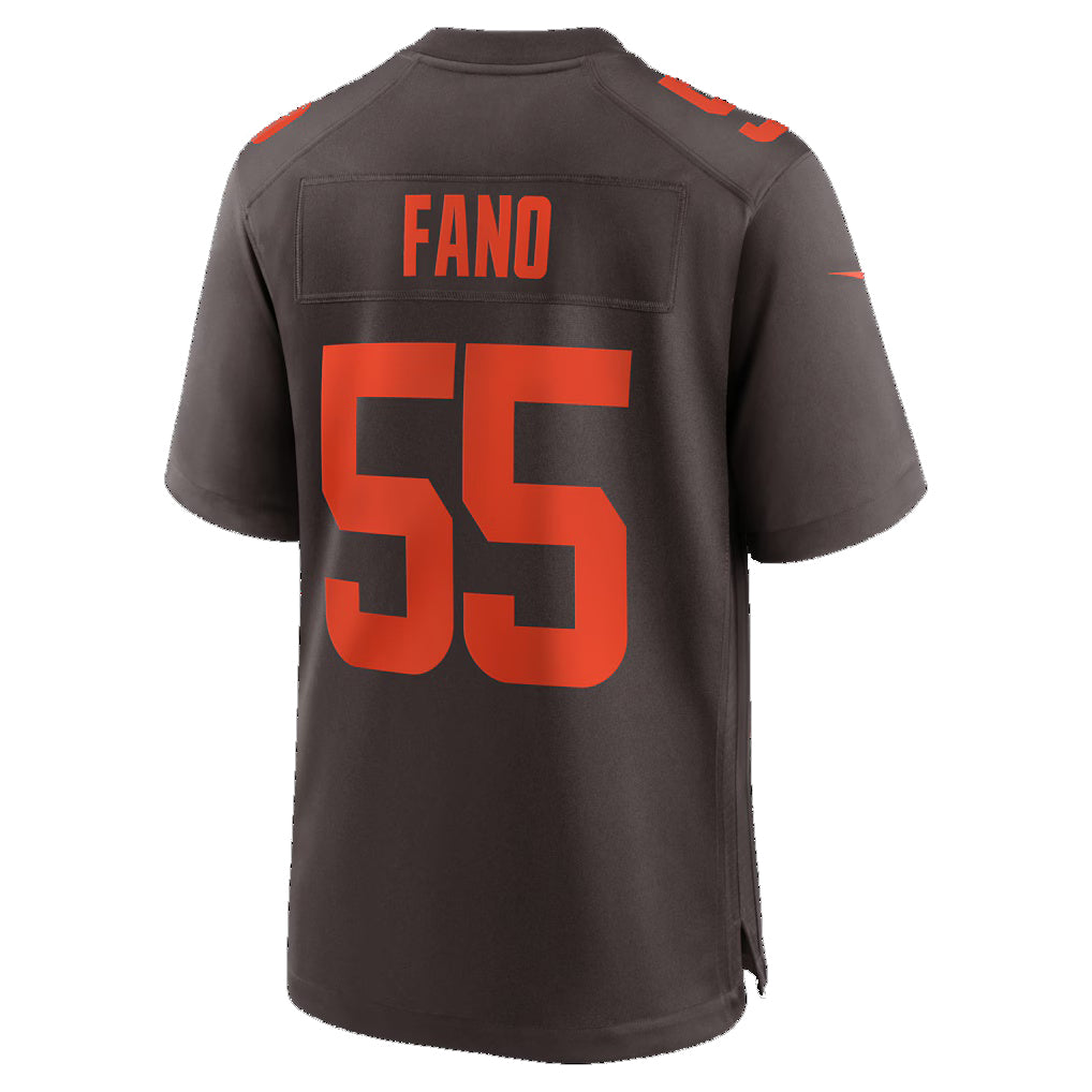 C.Browns #55 Spencer Fano Brown 2026 Draft First Round Pick No. 9 Alpha Dawg Alternate Game Stitched Football Jerseys