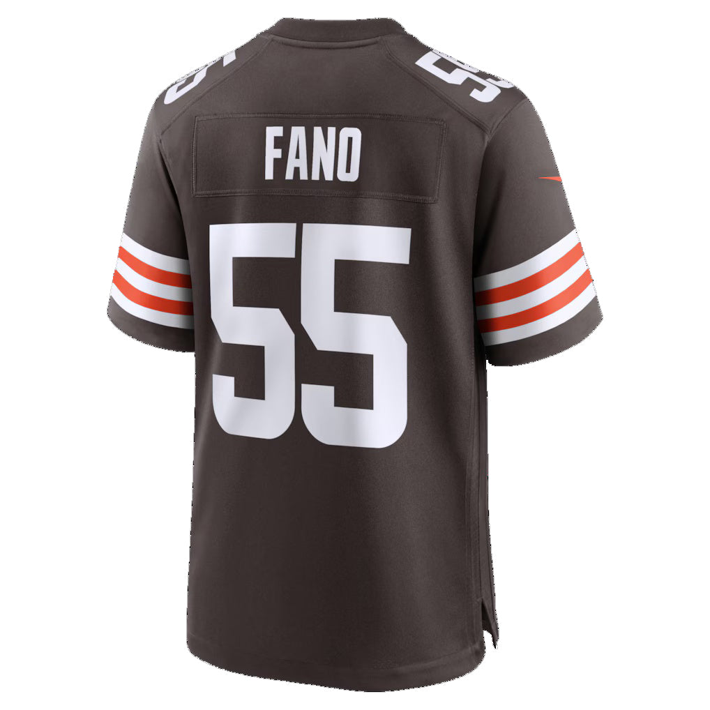 C.Browns #55 Spencer Fano Brown 2026 Draft First Round Pick No. 9 Team Game Stitched Football Jerseys