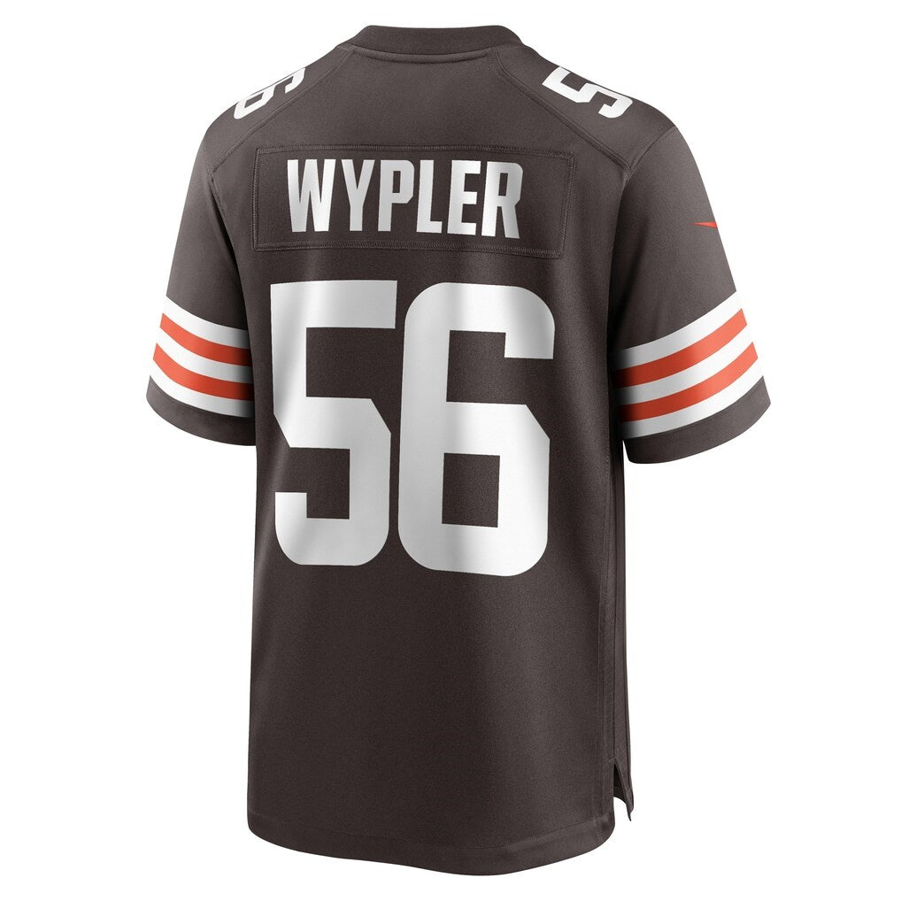 C.Browns #56 Luke Wypler Brown Team Game Stitched Football Jerseys