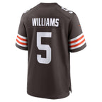 C.Browns #5 Quincy Williams Brown Team Game Stitched Football Jerseys
