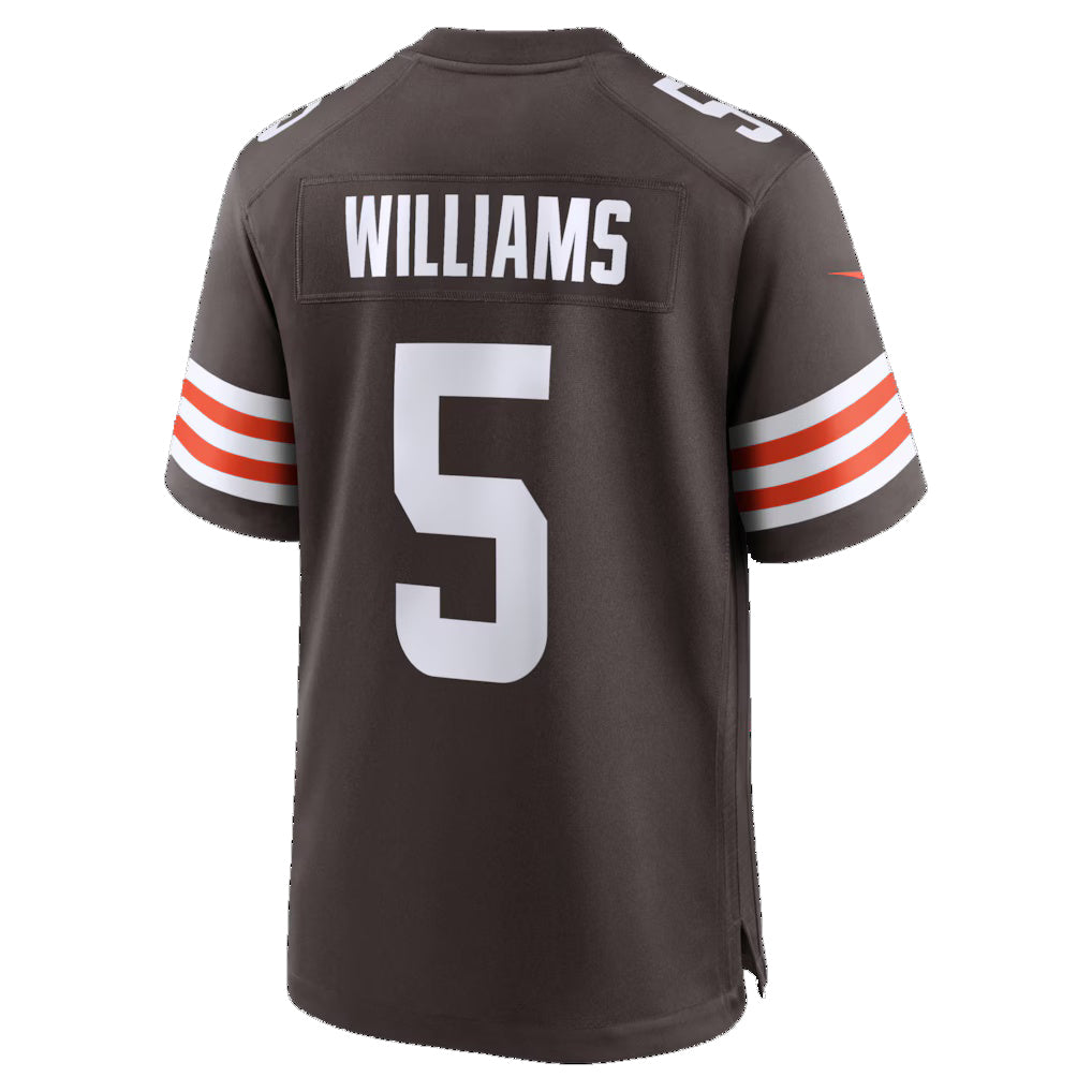 C.Browns #5 Quincy Williams Brown Team Game Stitched Football Jerseys