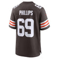 C.Browns #69 Tyre Phillips Brown Team Game Stitched Football Jerseys