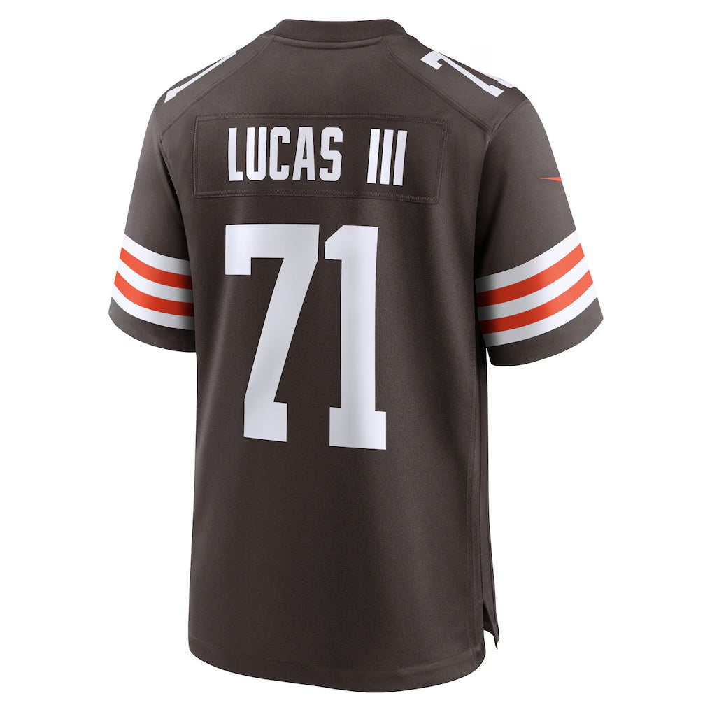 C.Browns #71 Cornelius Lucas Brown Team Game Stitched Football Jerseys