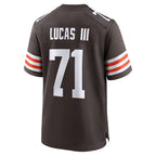 C.Browns #71 Cornelius Lucas Brown Team Game Stitched Football Jerseys