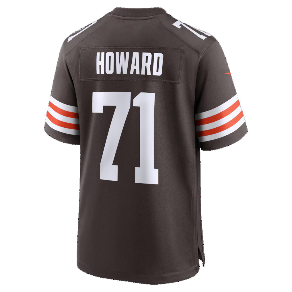C.Browns #71 Tytus Howard Brown Team Game Stitched Football Jerseys