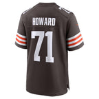 C.Browns #71 Tytus Howard Brown Team Game Stitched Football Jerseys