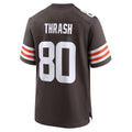 C.Browns #80 Jamari Thrash Brown Team Game Stitched Football Jerseys