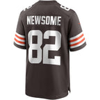 C.Browns #82 Ozzie Newsome Brown Game Retired Player Stitched Football Jerseys