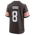 C.Browns #8 Jared Verse Brown Team Game Stitched Football Jerseys