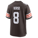 C.Browns #8 Jared Verse Brown Team Game Stitched Football Jerseys