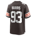 C.Browns #93 Shelby Harris Brown Team Game Stitched Football Jerseys