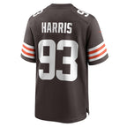C.Browns #93 Shelby Harris Brown Team Game Stitched Football Jerseys