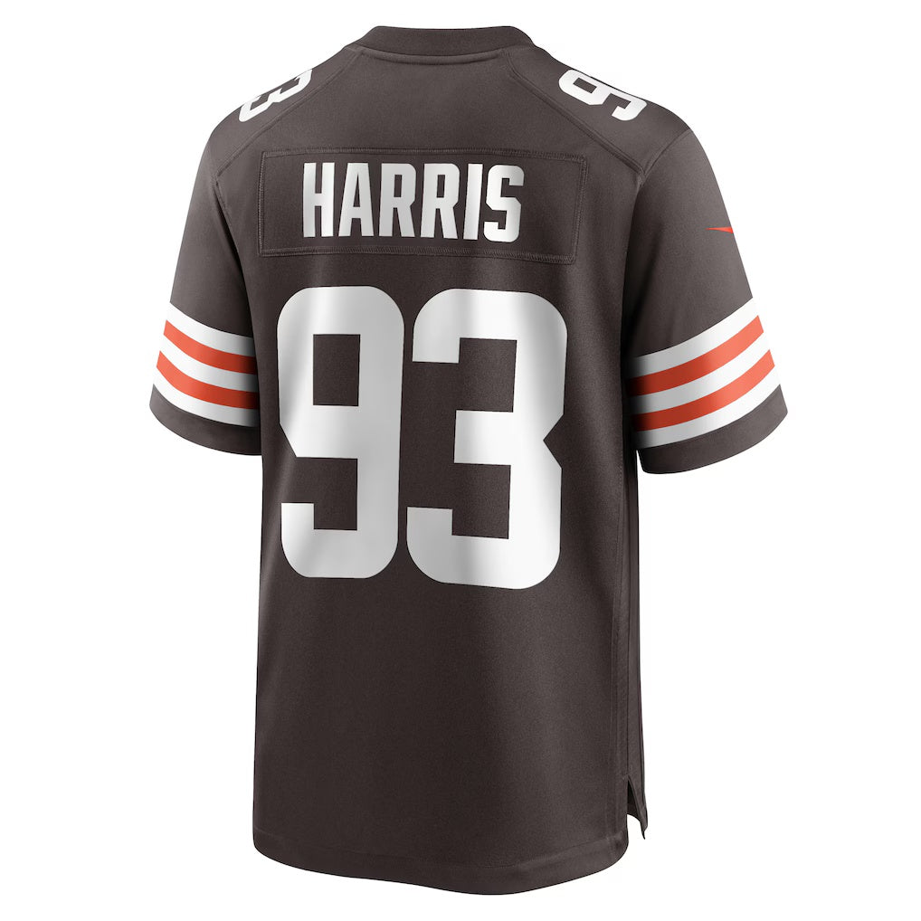 C.Browns #93 Shelby Harris Brown Team Game Stitched Football Jerseys