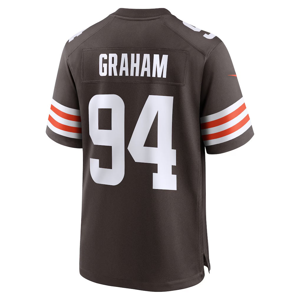 C.Browns #94 Mason Graham Brown 2025 Draft First Round Pick Game Stitched Football Jerseys