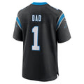 C.Panthers Number #1 Dad Black Game Stitched Football Jerseys