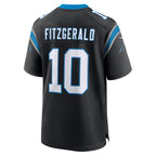 C.Panthers #10 Ryan Fitzgerald Black Team Game Stitched Football Jerseys