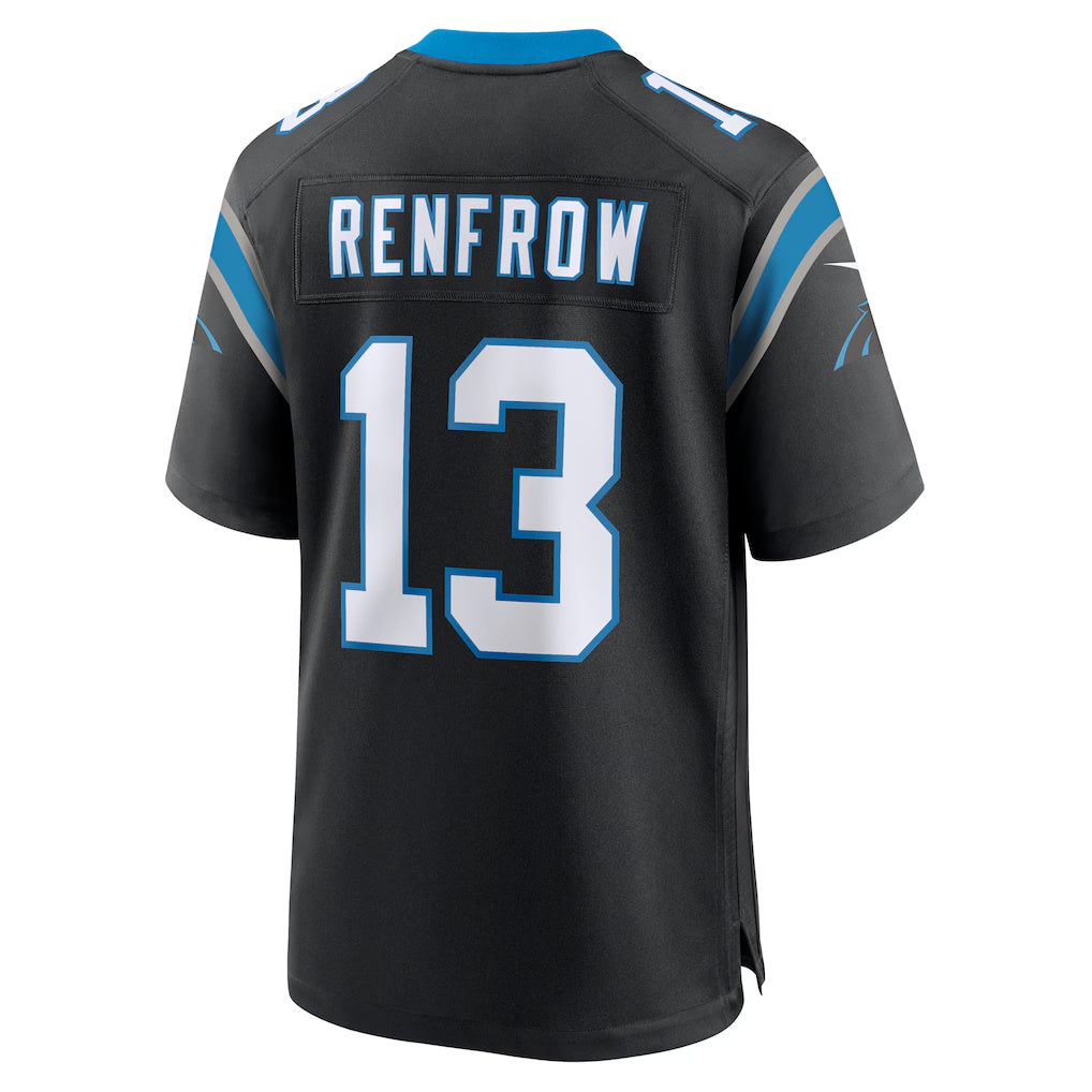 C.Panthers #13 Hunter Renfrow Black Team Game Stitched Football Jerseys