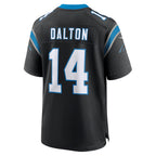 C.Panthers #14 Andy Dalton Black Team Game Stitched Football Jerseys